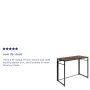 Flash Furniture 39.5-in Brown Modern/Contemporary Computer desk - Image 4