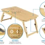 Mount-It! Laptop Tray Bed Stand | Fits 11-17 Inch Laptops - Image 4