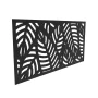 2 ft. x 4 ft. Sanibel Black Polypropylene Decorative Screen Panel - Image 3