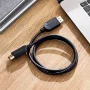 onn. 3' Display Port to Display Port Cable, Black - Image 2