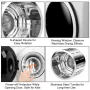 Costway 1700W Portable Clothes Dryer Electric Tumble Laundry Dryer Stainless Steel Tub 13.2 lbs /3.22 Cu.Ft - Image 6