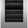 Fisher & Paykel - 24" Integrated Wine Cellar or Beverage Refrigerator Glass Framed Door Panel, Right Hinge - Stainless Steel - Image 1