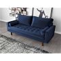 Womble 69.7 in. Space Blue Velvet 2-Seater Lawson Sofa with Square Arms - Image 4