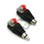Speaker Wire cable to Audio Male RCA Connector Adapter Jack Plug Lot - Image 3