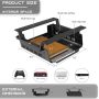 YaGee Under Desk Storage Shelf, Self-Adhesive Under Desk Tray for Standing Desk, Work Station, Gaming Battlestations, Replaces Drawer Organizers for Home, Office Holder, Black - Image 6