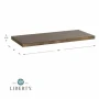 18 in. x 8 in. x 0.75 in. Grey Wood Stain Decorative Wall Shelf - Image 6