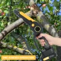 2-in-1 Cordless Pole Saw & Mini Chainsaw, Brushless Electric Chain Saw with 2 x 2.0Ah Battery, 4.9-7.5ft Adjustable Pole Saw - Image 3