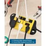 15 ft. 8-Outlets Heavy-Duty Metal Power Strip Surge Protector with 2-USB Ports, 1440 J - Image 5
