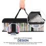 2 Pack CD Storage Bags Transparent Media Storage CD Holder Case with Handles - Image 4