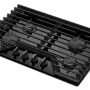 Whirlpool - 30 in. Wide 4 burners Built-In Gas Cooktop with EZ-2-Lift Hinged Cast-Iron Grates - Black - Image 3