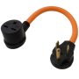 1.5 ft. 6-50P Welder Plug to 6-30R 3-Prong 30 Amp 250-Volt Commerical HVAC Female Adapter - Image 1