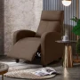 Vineego Massage Sofa Chair,Adjustable Fabric Recliner Home Theater Seating with Padded Backrest and Thick Seat Cushion ,Brown - Image 2