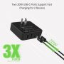 Nekmit USB C Charger, Fast Thin Flat 52W 4-Port Wall Charger with Two 20W Power Delivery and 2 USB Port for iPhone 13/13 Mini/13 Pro/13 Pro Max, Galaxy, Pixel, iPad Pro, AirPods Pro and More, Upgraded - Image 5