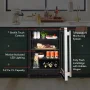 KitchenAid - 5.2 Cu. Ft. Undercounter Refrigerator - Black Cabinet/Stainless Steel Doors - Image 4