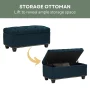 Convenience Concepts Designs4Comfort 7th Avenue Storage Ottoman Bench - Image 5