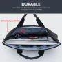 TSV 15.6 inch Laptop Shoulder Bag, Laptop Sleeve Case, Multi-Functional Waterproof Notebook Carrying Case with Strap Fit for MacBook Air/Pro Lenovo Acer Asus Dell Lenovo HP Samsung - Image 3