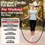 Weighted Jump Rope for Men and Women, 3lb 4lb 5lb Adult Heavy Skipping Rope, Jumprope for Fitness,Workout Equipment, Fitness Equipment for Home Gym Exercise,Improve Strength and Building Muscle - Image 6