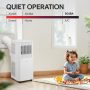 LG - 6,000 BTU DOE (8,000 BTU ASHRAE) 250 Sq. Ft. Portable Air Conditioner with Remote - White - Image 3