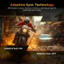 KOORUI 25" FHD Gaming Monitor, 240Hz 1080p Curved Monitor, Adaptive G-Sync, New, G2511XC - Image 3