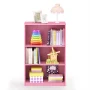 Furinno JAYA Simple Home 3-Tier Adjustable Shelf Bookcase, Pink - Image 5