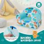Kids Armchair with Plush Velvet Cover and Soft Sponge Filling - Image 5