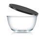 JoyFul 4 Piece Glass Black Mixing Bowls Set With Airtight Lids - Image 5