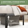 Queen Size Bed Frame Classic Metal Bed Frame Foundation with Under Bed Storage/No Box Spring Needed - Image 5
