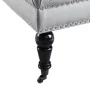 Linon Isabelle Velvet Square Tufted Ottoman, Multiple Colors - Image 5