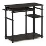 Furinno Abbott Computer Desk with Bookshelf, Espresso/Black - Image 6