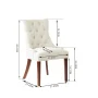 Bakerford Biscuit Beige Upholstered (Set of 2) Dining Chair with Tufted Back - Image 3