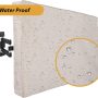 Clicks Depot Premium Waterproof Outdoor TV Cover 30 to 32 inches with Bottom Cover, Weatherproof Outdoor TV Enclosure for Outside LED, LCD, OLED Flat Screen TVs, Beige - Image 2