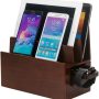 MobileVision Wood Charging Station & Compatible Adapter for Apple Watch Combo Multi Device Organizer for Apple Watch, Smartphones, Tablets, Laptops, and More - Image 6