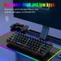 UHM 60% Wired Mechanical Gaming Keyboard,RGB Backlit Mini Keyboard with Blue Switch/Multimedia Keys,Waterproof Small Ultra-Compact 61 Keys Keyboard for PC/Mac Gamer,Typist,Travel,Black - Image 4