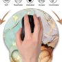 ARTSO Ergonomic Mouse Pad with Wrist Rest Support, Memory Form Non-Slip Rubber Base Mousepad for Home, Office, Easy Typing & Pain Relief,Abstract Art Marble - Image 2