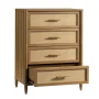 Better Homes & Gardens Springwood 4-Drawer Dresser with Caning Look, Light Honey - Image 6