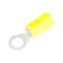 12 - 10 AWG #12 - 1/4 Stud Size Vinyl-Insulated Ring Terminals, Yellow (15-Pack) - Image 2