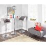 Daniella Light Grey Adjustable Bar Stool - Image 6