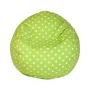 Majestic Home Goods Decorative Lime Small Polka Dot Small Classic Bean Bag - Image 1
