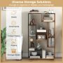 47-Inch Tall Bookshelf for Home Office Living Room - Image 5
