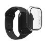 ZAGG - InvisibleShield Glass Elite 360 Integrated Bumper + Screen Protection for Apple Watch Series 11/10 Large - Clear - Image 1