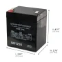 12-Volt 5 Ah F2 Terminal Sealed Lead Acid (SLA) AGM Rechargeable Battery - Image 2