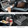 Car Steering Wheel Tray Desk Two Sided For Laptop Drink Food Work Table Holder - Image 4