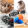 Large Cable Management Box, Cord Organizer to Hide Power Strip, Extension Cord, Surge Protector | Cord Hider Safe Box for Desk Organizers, Gaming PC, Computer, TV | White, Black Edition by Tokye® - Image 5