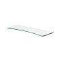 GLASSLINE 23.6 in. x 6/8 in. x 0.31 in. Clear Glass Concave Shelf without Brackets - Image 1