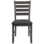 6-Piece Gray Rustic Wood Dining Set with Bench - Image 4