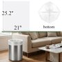 Tebery 300 Counts 8 Gallon Clear Small Garbage Bags Trash Bags, Wastebasket Bin Liners for Bathroom Bedroom Office Trash Can, 6 Rolls - Image 2