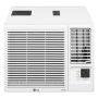 LG - 1,000 Sq. Ft. 18,000 BTU 230V Smart Window Air Conditioner with Supplemental Heat Function - White - Image 1