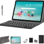 2024 Newest 2 in 1 Tablet, 10 inch Tablet, 128GB Storage, 1TB Expand, Octa Core Android Tablet, Dual Camera 13MP, 2.4G/5G WIFI Tabelt, IPS FHD, with Stylus, Keyboard, Case, BT5.0, 7000mAh Battery, GPS - Image 1