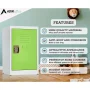 629-Series 24 in. H 1-Tier Steel Storage Locker Free Standing Cabinets for Home, School, Gym in Green 2 Pack - Image 3