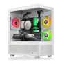 Thermaltake - LCGS Vista R66 Gaming Desktop AMD Ryzen 5 5600 2022, 16GB RGB Memory, AMD Radeon RX 6600, 1TB NVMe M.2, Wifi - White - Image 1